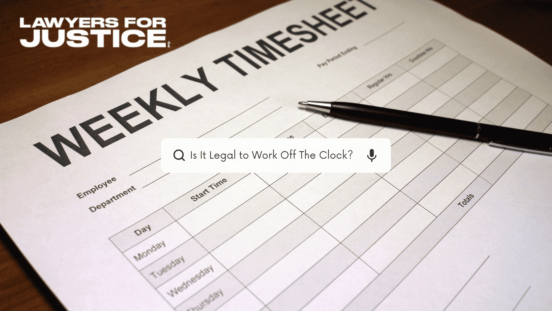 Is It Legal to Work Off the Clock in California?